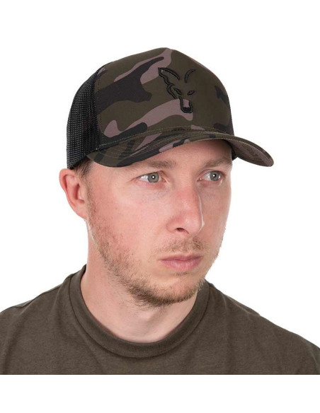 Fox black camo trucker cap
