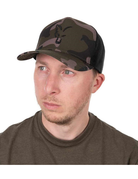 Fox black camo trucker cap