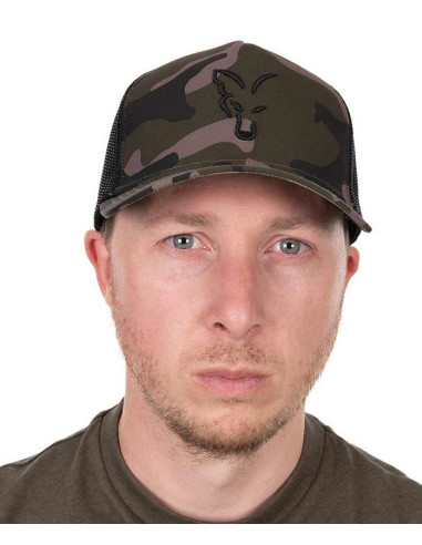 Fox black camo trucker cap