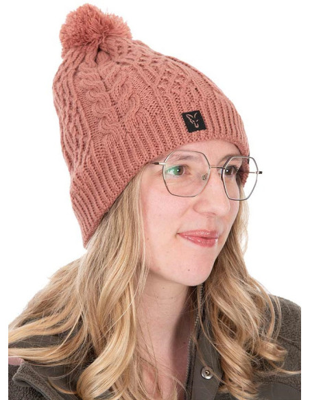 Fox ladies kinitted bobble hat
