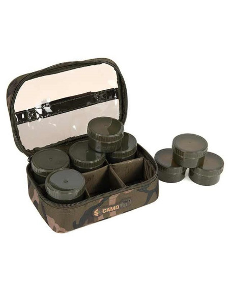 Fox new camolite hookbait case 8 pot