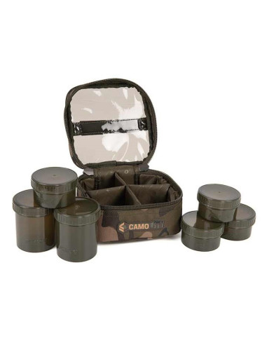 Fox new camolite hookbait case 6 pot