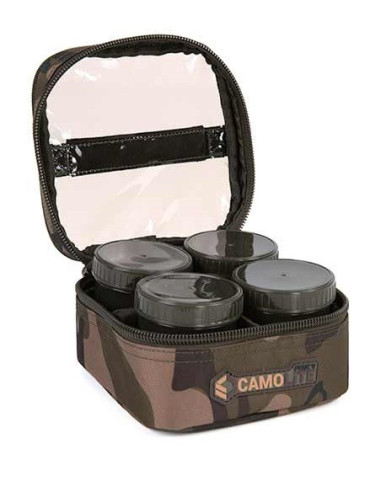 Fox new camolite hookbait case 6 pot