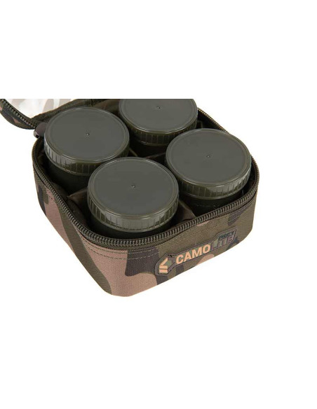 Fox new camolite hookbait case 6 pot