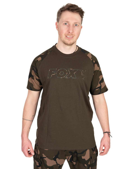 Fox khaki camo outline t-shirt talla L
