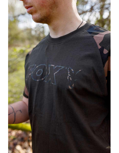 Fox khaki camo outline t-shirt talla L