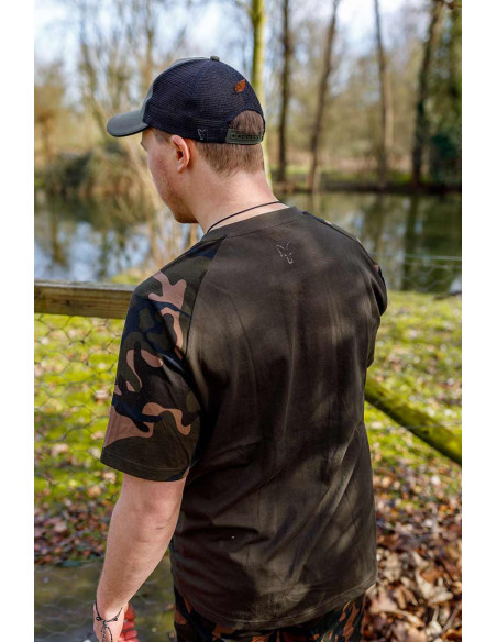 Fox khaki camo outline t-shirt talla L