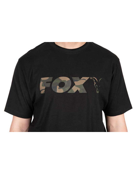 Fox black camo logo t-shirt talla L