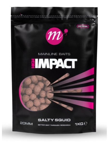 Mainline impact boilies salty squid 20mm 1kg