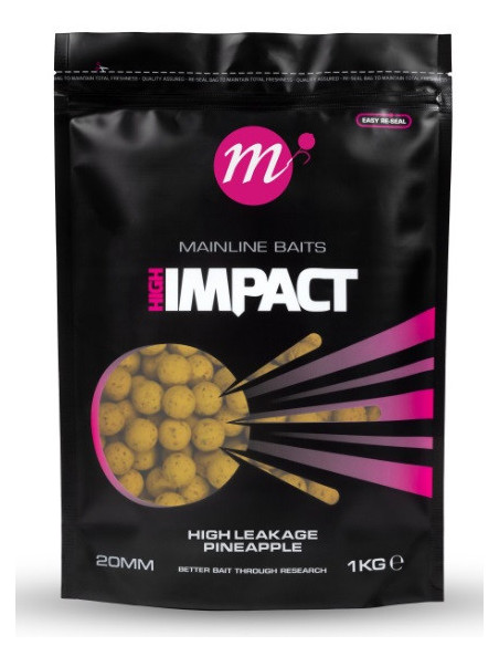 Mainline impact boilies pineapple 20mm 1kg