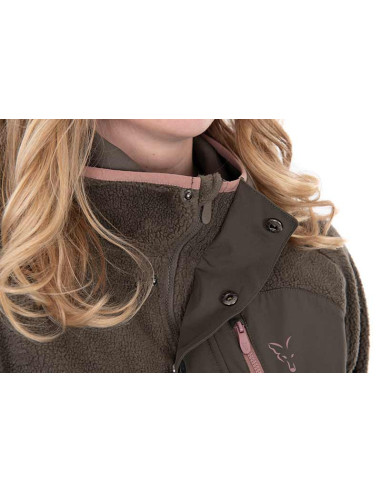Fox women explorer flecee hooded jacket talla S