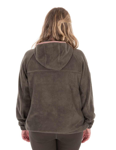 Fox women explorer flecee hooded jacket talla L