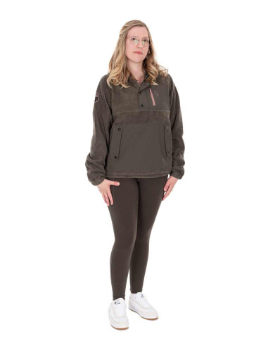 Fox women explorer flecee hooded jacket talla L