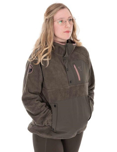 Fox women explorer flecee hooded jacket talla XL