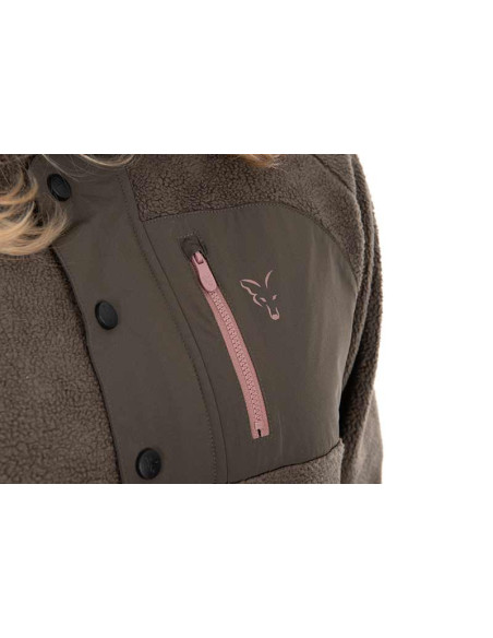 Fox women explorer flecee hooded jacket talla XL