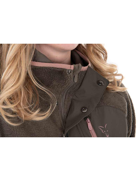 Fox women explorer flecee hooded jacket talla XL