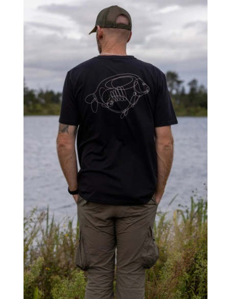 Korda t-shirt one liner tee black talla M