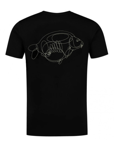 Korda t-shirt one liner tee black talla XL