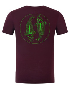 Korda t-shirt mandala tee burgundy talla M 2