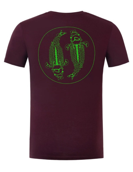 Korda t-shirt mandala tee burgundy talla M