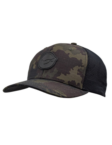 Korda logo patch cap trucker dark kamo