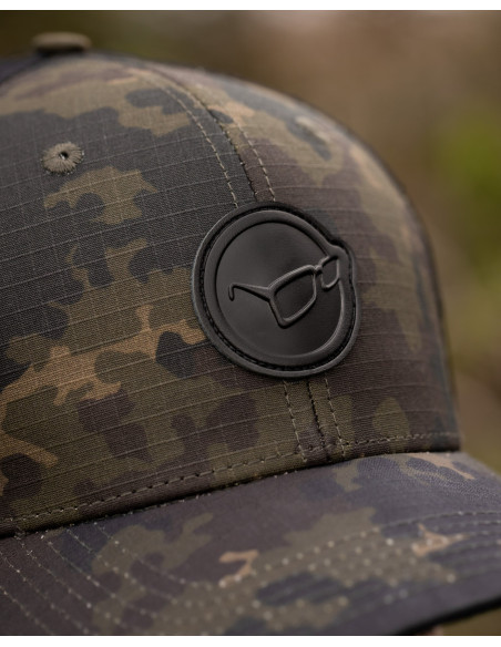 Korda logo patch cap trucker dark kamo