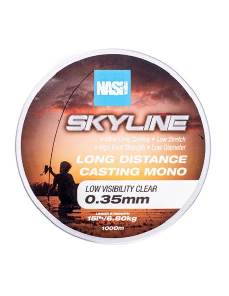 Nash skyline mono clear 0.35mm 15lb 1000m