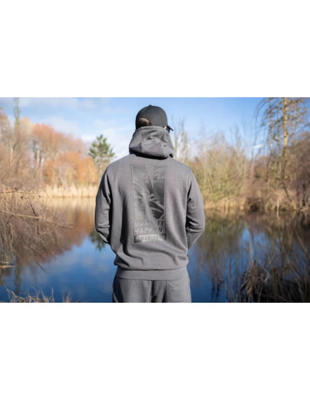 Nash make it happen since 1978 hoodie grey talla XXXL