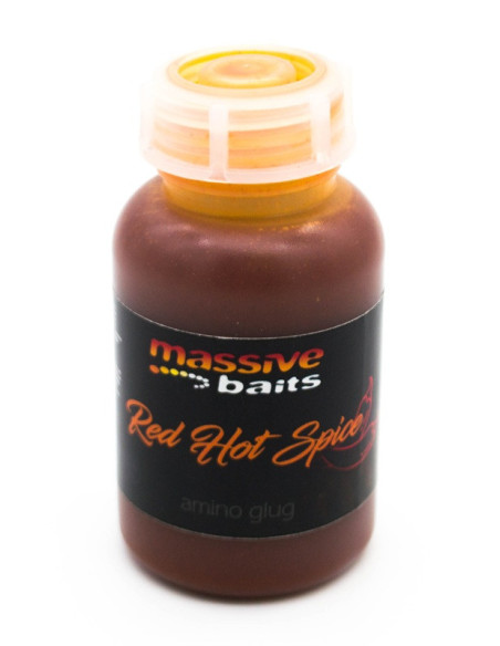 Massive baits amino glug red hot spice 250ml 11,50 €