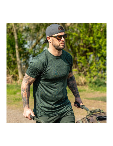 Ridgemonkey cooltech camo edition t-shirt green talla M