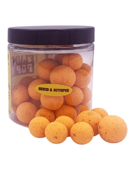 Sbs flumino pop-ups squid octopus 16-18-20 mm(naranjas)