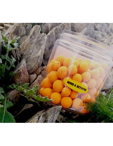 Sbs flumino pop-ups squid octopus 16-18-20 mm(naranjas)