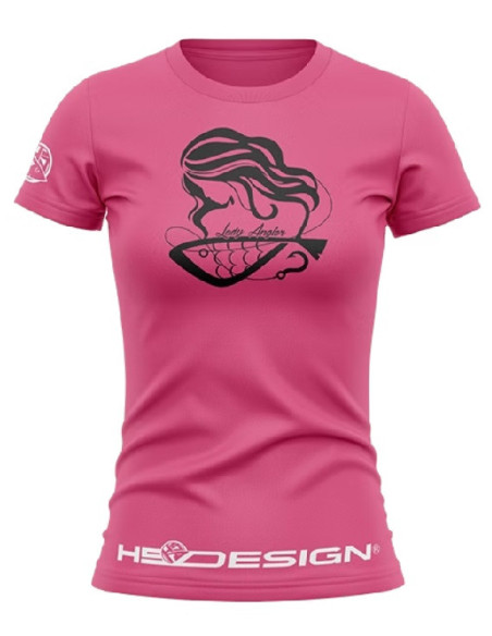 Hotspot t-shirt woman lady angler pink talla L