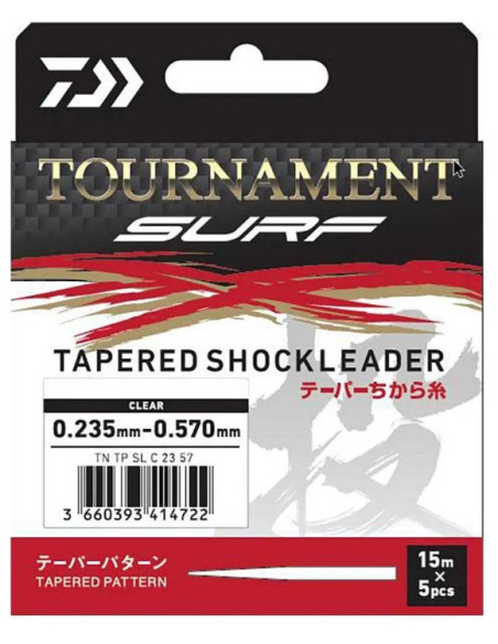 Daiwa tournament tapered 0.23-0.57mm 5x15m