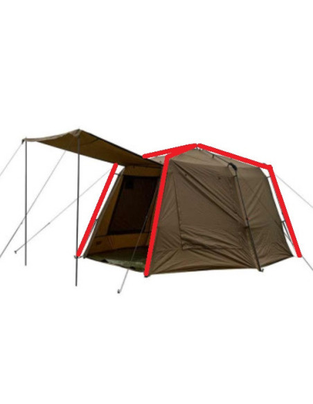 Fox repuesto eos social XL shelter front & back rib long pole 1und(CUM365-03)