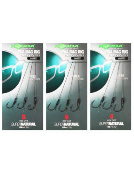 Korda solidz pva rig wide gape 18lb nº8 3unds