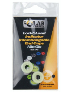 Solar lock & load indicator end caps nite-glow 2unds