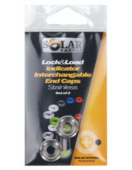 Solar lock & load indicator end caps acero 2unds