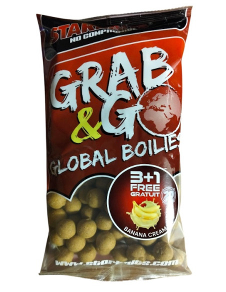 Starbaits boiles grag&g banana cream 20mm 800gr