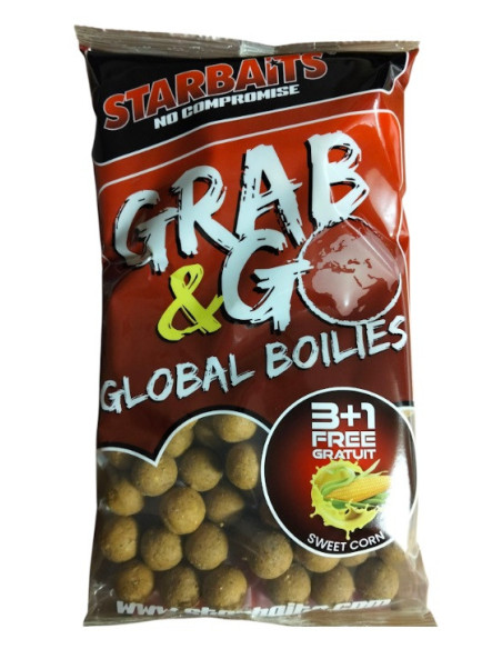 Starbaits boiles grag&g sweet corn 20mm 800gr