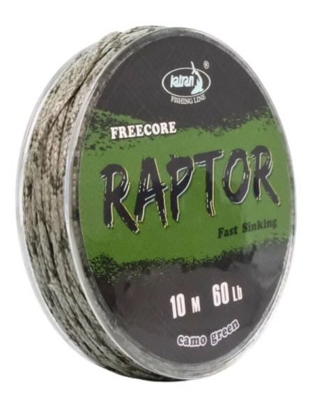 Katranfree core RAPTOR camo green 60lb 10m