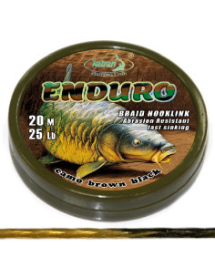 Katran braided hook links ENDURO  brown black 25lb 20m