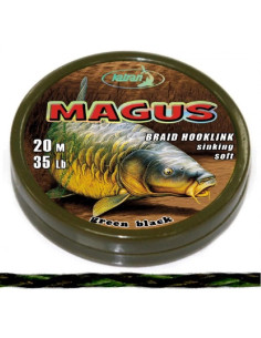 Katran braided hook links MAGNUS green black 35lb 20m