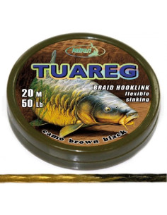 Katran braided hook links TUAREG brown black 25lb 20m
