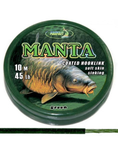 Katran coated hook links MANTA green 45lb 10m