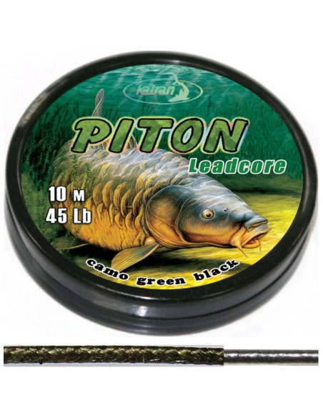 Katran leadcore PITON green black 45lb 10m
