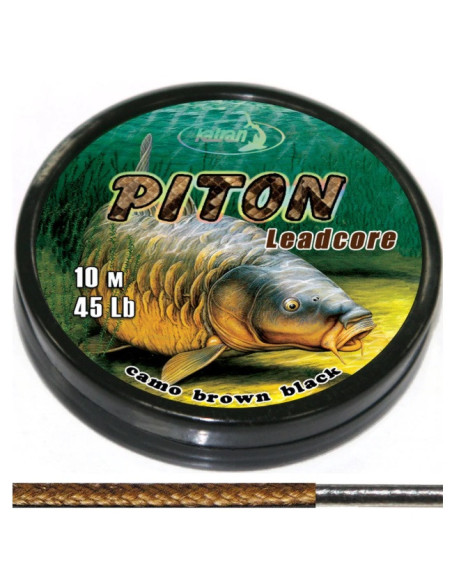 Katran leadcore PITON brown black 45lb 10m