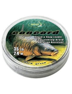 Katran shock & snag leaders CONFORD dark black 35lb 24m 2