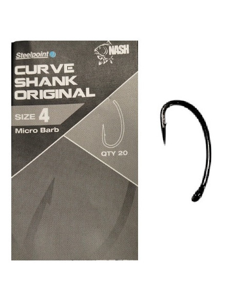 Nash curve shank original acero nº2 20unds