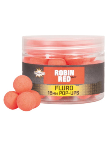 Dynamite baits pop-up fluro robin red 15mm